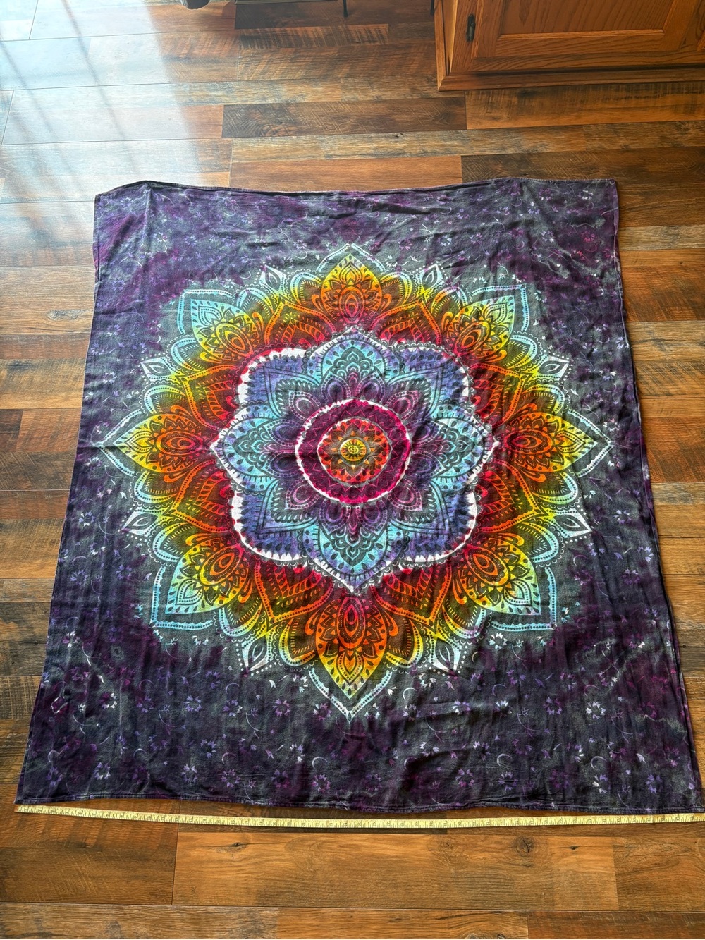 Boho Mandala Tapestry Blanket Towel in Multicolor Festival